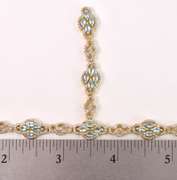 Breathtaing 6.00CTW Sky Blue Topaz & 4.00CTW Diamond Lariat Necklace in Gold Plated Sterling Silver