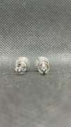 4.09 CARATS T.W. OF ROUND BRILLIANT CUT LAB GROWN DIAMOND STUDS