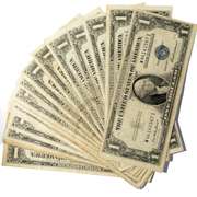 27 Various Series $1 Silver Certificates