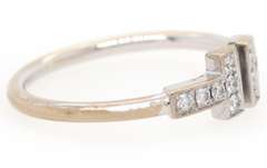 Tiffany & Co. Diamond T Wire Ring in 18K
