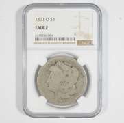 FAIR 2 1891-O Morgan Silver Dollar - Graded NGC LOW BALL