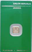 3 one gram Platinum bar