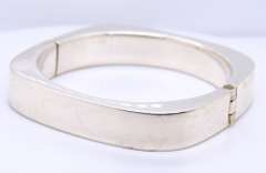 925 Sterling Silver Signed Bangle Bracelet