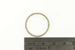 10K Yellow Gold Diamond Circle Round Journey Symbol Earrings