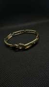 UNIQUE TWO-TONE YELLOW AND WHITE GOLD 14K MEN'S BRACELET