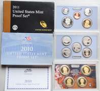 2010 2011 US Proof Sets