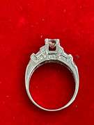 CERTIFIED 14K WHITE GOLD AND DIAMOND RING