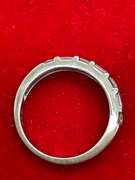 14K WHITE GOLD AND DIAMOND BAND