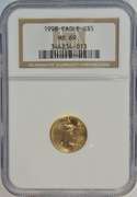 Better date 1998 $5 American Gold Eagle coin. NGC MS69