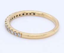 Brilliant Rose Gold Lab Grown Diamond with Yellow Gold Diamond Wedding Set