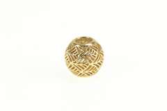 14K Yellow Gold Pandora Palm Leaf Designer Retired Charm/Pendant