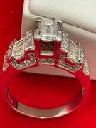 CERTIFIED 14K WHITE GOLD AND DIAMOND RING