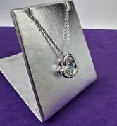 Fancy Blue center stone dancing Pendant