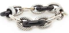 David Yurman XL Oval Chain Link Bracelet in Sterling