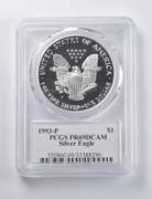 PR69 DCAM 1993-P American Silver Eagle Signed Moy PCGS