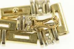 14K Yellow Gold 0.84 Ctw Diamond Classic Bar Link Tennis Bracelet