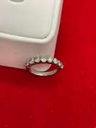CERTIFIED LADIES 14K WHITE GOLD AND DIAMOND BAND