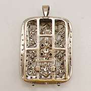 14kt Solid Gold & Diamond Pendant