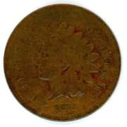 1873 Open “3” Indian Head Cent