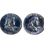2 1961 Cameo Proof Franklin Halves.