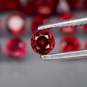 Ravishing 4.94ct cherry red Rhodolite Garnet set