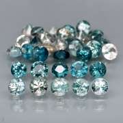 Heated only! 3.97ct round cut Australian Sapphire set