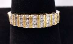 Amazing Diamond "MOM" Ring in Yellow Gold