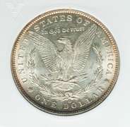 Exceptional BU 1887 New Orleans Minted Morgan Silver Dollar Nice Edge Toning!