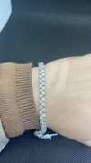 DOUBLE LAYER 5.60 CARATS DIAMOND TENNIS BRACELET WITH ROUND BRILLIANT CUT LAB GROWN DIAMONDS