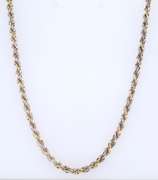 vintage Italian 925 Sterling Silver Rope Chain Neckalce