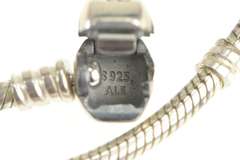 Sterling Silver Pandora Moments Designer Snake Charm Necklace