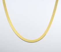 Always Popular 144k Herringbone Necklace