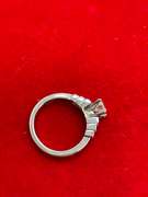 CERTIFIED LADIES PLATINUM AND DIAMOND RING
