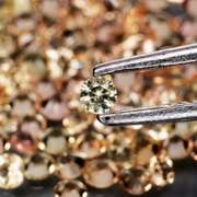Fantastic 2.70ct diamond cut yellow Sapphire set