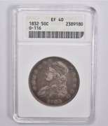 EF40 1832 Capped Bust Half Dollar O-116 ANACS