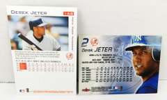 2 Derek Jeter Fleer Baseball Cards