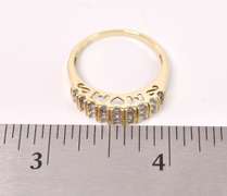 Amazing Diamond "MOM" Ring in Yellow Gold