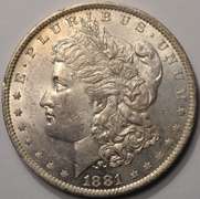 1881-O Morgan Silver Dollar Flashy BU.