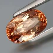 Bi-color! Amber to champagne! 1.52ct natural Tourmaline!