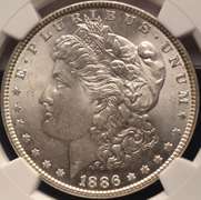 1886 Morgan Silver Dollar NGC MS64