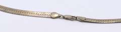 Vintage Italian 925 Sterling Silver Herringbone Necklace