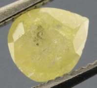 Beautiful .48ct pear cut yellow Diamond