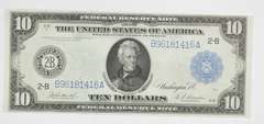 1914 $10 Federal Reserve Note - New York, NY - Horse Blanket