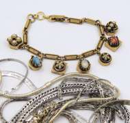 Group Lot of Costume Chains