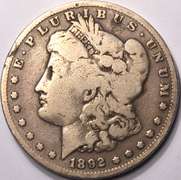1892-S Morgan Silver Dollar Circulated