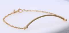 Tiffany & Co 18kt Yellow Gold T Smile Bracelet