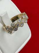 CERTIFIED 14KGOLD AND DIAMOND RING