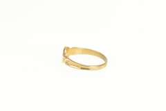 10K Yellow Gold S Cursive Monogram Name Letter Initial Baby Ring