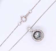 Elagant White Gold Love in Motion Diamond Pendant on Chain