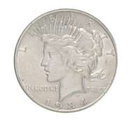 1934 Peace Silver Dollar